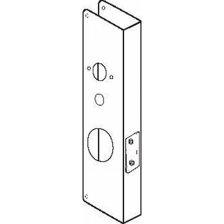 Don-Jo Classic Wrap Around for Cylindrical Door Lock with 2-1/8" Hole with 2-3/8" Backset and 1-3/4" Door CW61BZ
